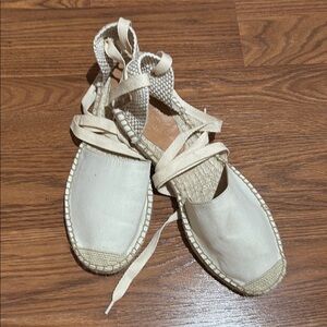 J.Crew Cream Espadrille Sandals